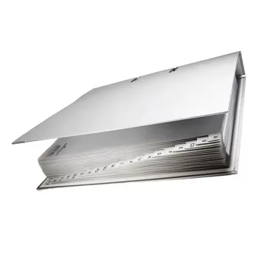   Regiszter DURABLE műanyag nyomtatott A/4 A-Z 20 részes szürke