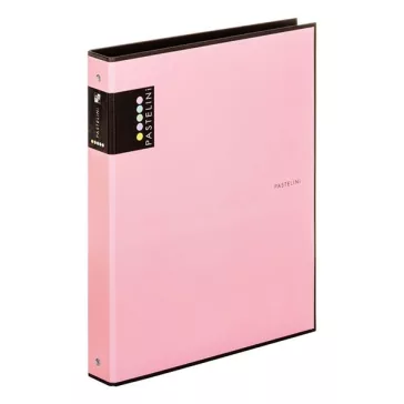 Gyűrűskönyv PASTELINI A/4 4 gyűrű PP 40mm pink