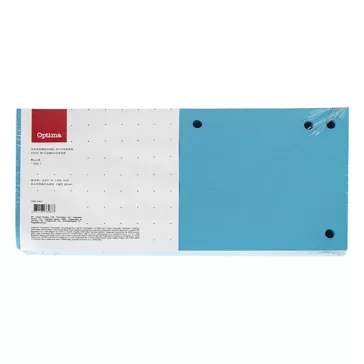 Elválasztócsík OPTIMA 105x240mm kék 100 darabos