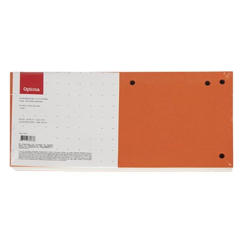Elválasztócsík OPTIMA 105x240mm vegyes színben 100 darabos