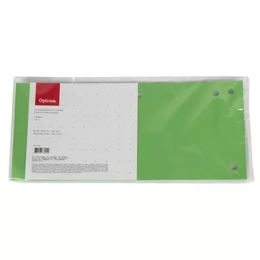 Elválasztócsík OPTIMA 105x240mm zöld 10 darabos