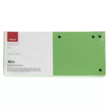 Elválasztócsík OPTIMA 105x240mm zöld 100 darabos