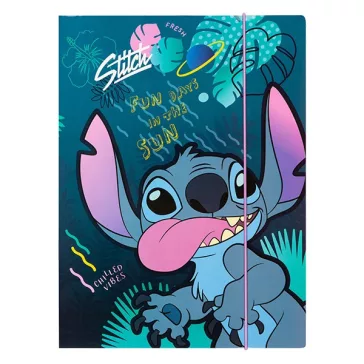 Gumis mappa COOLPACK Lilo és Stitch A/4 kék mintás