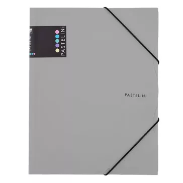 Gumis mappa PASTELINI PP A/4 szürke