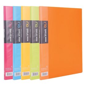 Iratvédő mappa DELI Rio A/4 10 zsebes PP vegyes színekben