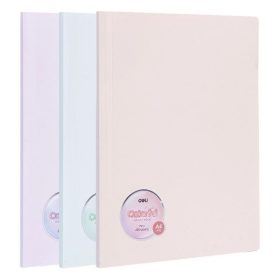   Iratvédő mappa DELI Colorful A/4 60 zsebes PP vegyes pasztell színekben