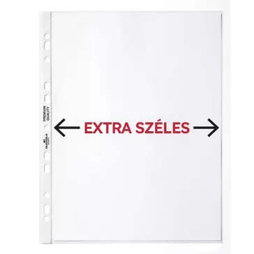   Lefűzhető genotherm DURABLE PP A/4 extra széles 90 mikron víztiszta 50 darabos
