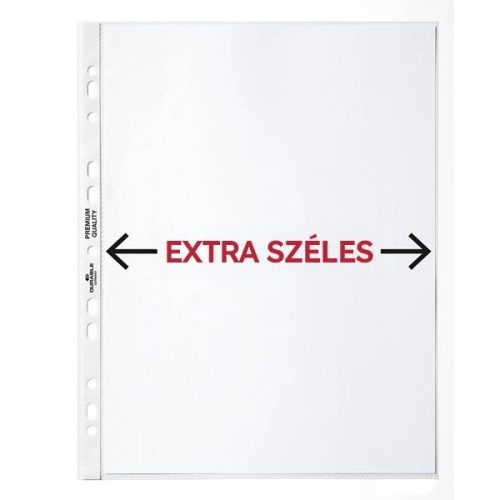 Lefűzhető genotherm DURABLE PP A/4 extra széles 90 mikron víztiszta 50 darabos