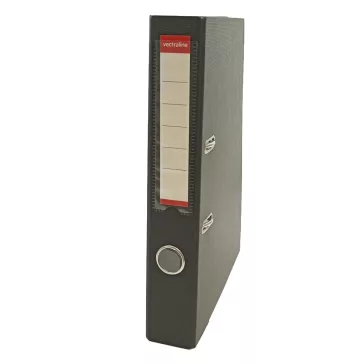 Iratrendező VECTRALINE A/4 50 mm élvédő sínnel fekete