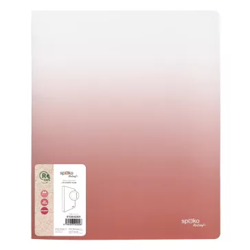   Gyűrűskönyv SPOKO ReLeaf Gradient PP A/4 20 mm 4 gyűrű rózsaszín