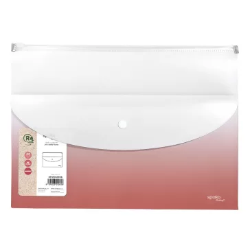   Irattasak SPOKO ReLeaf Gradient PP A/4 cipzáras és A/5 patentos rózsaszín