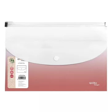   Irattasak SPOKO ReLeaf Gradient PP A/5 cipzáras és DL patentos rózsaszín