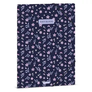Gumis mappa ARS UNA A/4 Navy Bloom