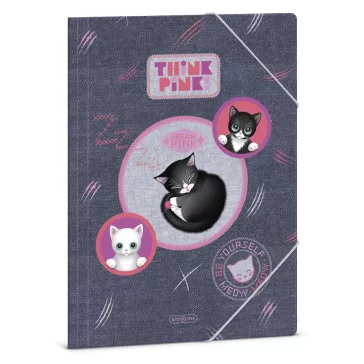 Gumis mappa ARS UNA A/4 Think Pink 5519