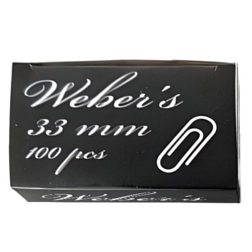 Gemkapocs WEBER'S 33mm nikkel 100 darabos