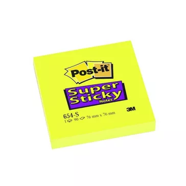   Öntapadós jegyzettömb 3M Post-it 76x76mm Super Sticky 12x90 lap