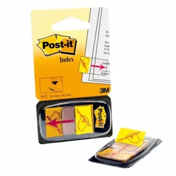   Oldaljelölő 3M Post-it 680-31 műanyag aláírás ikon 25x43mm