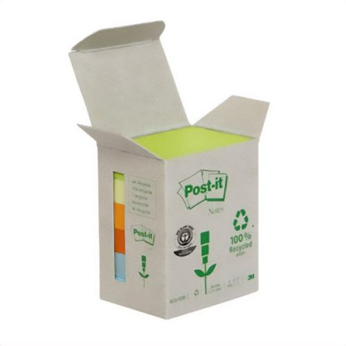 Öntapadós jegyzettömb 3M Post-it LP653-1GB 51x38mm torony 6x100 lapos
