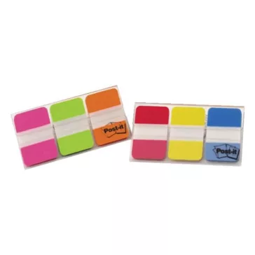   Oldaljelölő 3M Post-it 686-RYB 25x38mm műanyag vegyes szín