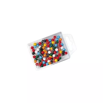 Táblatű WEDO gömbfejű színes 100 darabos