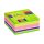 Öntapadós jegyzettömb STICK'N 76x76mm neon zöld mix 400 lap