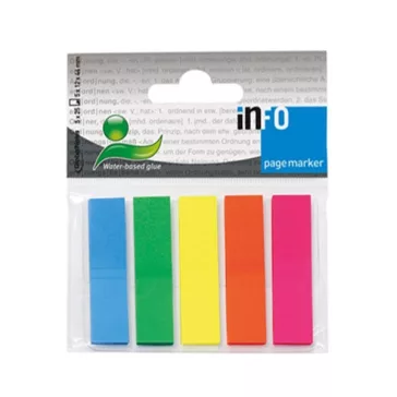   Oldaljelölő GLOBAL Notes Info Flags 3681-09-G 5x12x50 mm műanyag vegyes szín