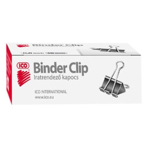 Binder csipesz ICO 15mm 12 darabos
