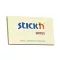 Öntapadós jegyzettömb STICK'N 76x127mm pasztell sárga 100 lap