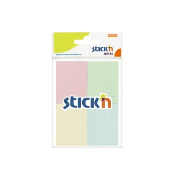   Öntapadós jegyzettömb STICK'N 38x51mm pasztell mix 4x50 lap