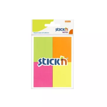   Öntapadós jegyzettömb STICK'N 38x51mm neon mix 4x50 lap