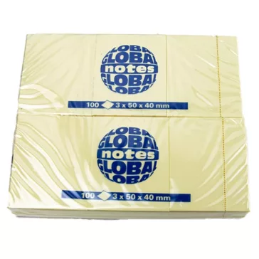   Öntapadós jegyzettömb GLOBAL Notes 3653-1 40x50mm 3x100 lap