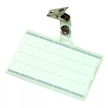   Azonosítókártya tartó DONAU 88x55 mm csipeszes PP átlátszó 50 darabos