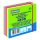 Öntapadós jegyzettömb DONAU 76x76 mm 400 lap vegyes neon színek zöld