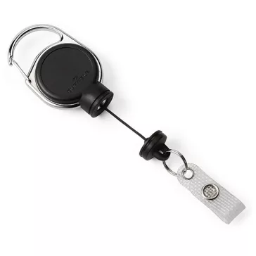   Azonosítókártya tartó DURABLE Extra Strong patentos kihúzható fekete