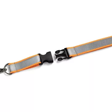   Nyakpánt DURABLE biztonsági zárral 20 mm fényvisszaverős szürke-narancs