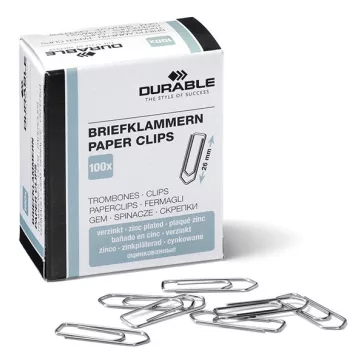 Gemkapocs DURABLE 26 mm cink 100 darabos