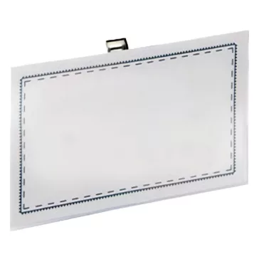   Névjegykitűző tűs csiptetős YANDA 54x90mm kemény 50 darabos