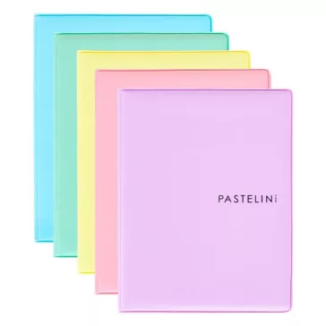 Okmánytartó PASTELINI álló 15 lapos vegyes színekben