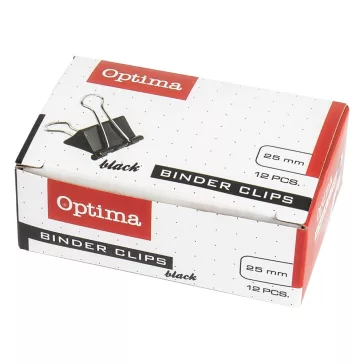 Binder csipesz OPTIMA 25 mm 12 darabos