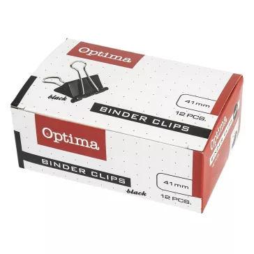 Binder csipesz OPTIMA 41 mm 12 darabos