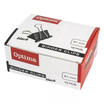 Binder csipesz OPTIMA 51 mm 12 darabos