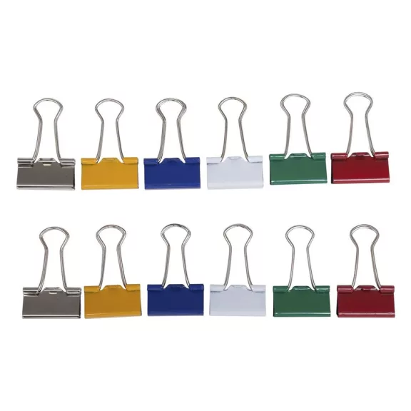 Binder csipesz MAUL 25 mm színes 12 darabos Binder csipesz MAUL 25 mm színes 12 darabos