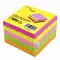 Öntapadós jegyzettömb 76x76mm neon mix 500 lap