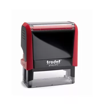   Bélyegző TRODAT Printy 4.0 4913 tűzpiros ház fekete párna