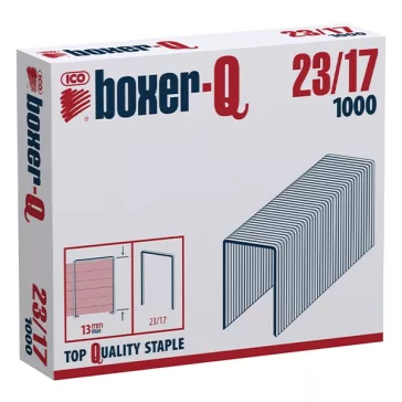 Tűzőkapocs BOXER Q 23/17 1000 darabos