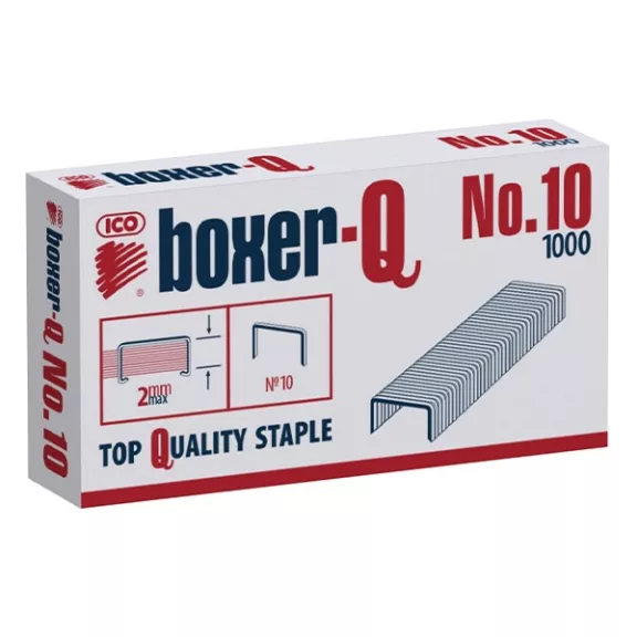 Tűzőkapocs BOXER Q No.10 1000 darabos