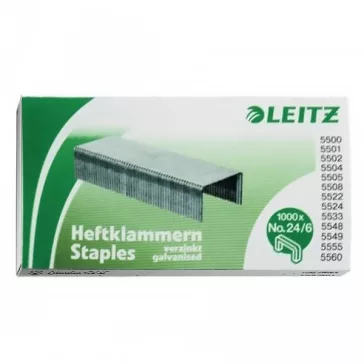 Tűzőkapocs LEITZ 24/6 1000 darabos