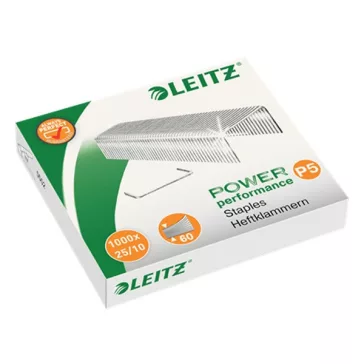 Tűzőkapocs LEITZ P5 25/10 1000 darabos