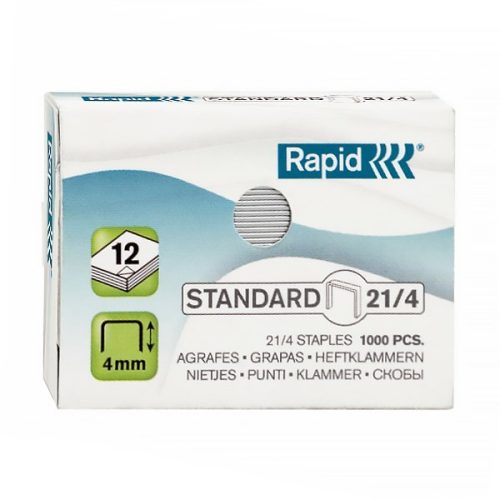 Tűzőkapocs RAPID 21/4 1000 darabos