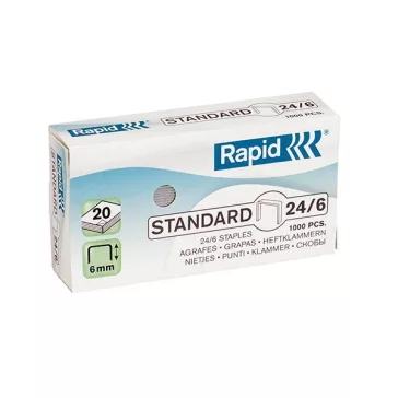 Tűzőkapocs RAPID 24/6 1000 darabos